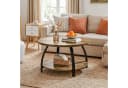 Tribesigns Couchtisch Rund 2-stufig Landhausstil Bild 3