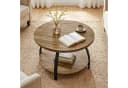 Tribesigns Couchtisch Rund 2-stufig Landhausstil Bild 4