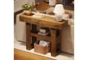 Tribesigns Konsolentisch 2-stufiger schmaler Sofatisch 105 cm Bild 5