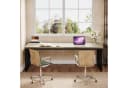 Tribesigns Schreibtisch 180 cm Grau mit Metallgestell Bild 1