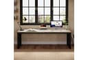 Tribesigns Schreibtisch 180 cm Grau mit Metallgestell Bild 5