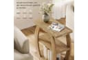 Tribesigns Beistelltisch Sofatisch mit Stauraum, 3-stöckiger Couchtisch, Landhaus-Nachttisch Bild 5