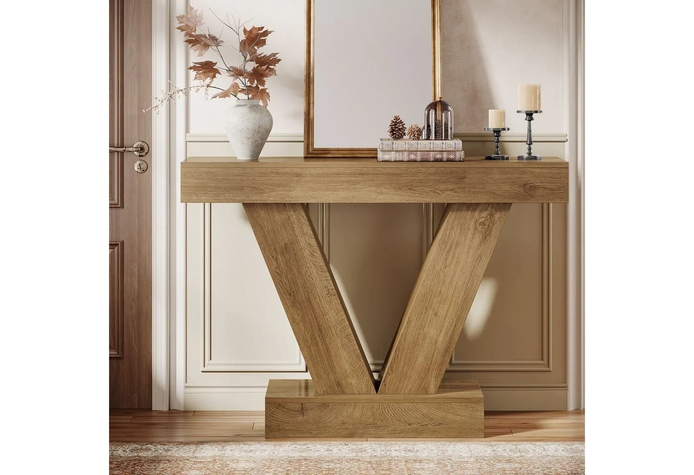 Tribesigns Konsolentisch 105 cm mit V-förmigen Beinen - Bild 4