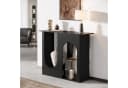 Tribesigns Konsolentisch 100 cm Schwarzer Sofatisch Bild 1
