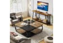 Tribesigns Couchtisch 100x100x50 cm Quadratisch Landhausstil Bild 4