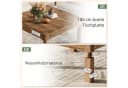 Tribesigns Couchtisch 100cm Landhausstil Massivholz Bild 5