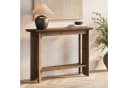 Tribesigns Konsolentisch Massivholz 105 cm Dunkle Walnuss Bild 1