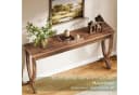 Tribesigns Konsolentisch Massivholz Braun Landhaus Design Bild 5