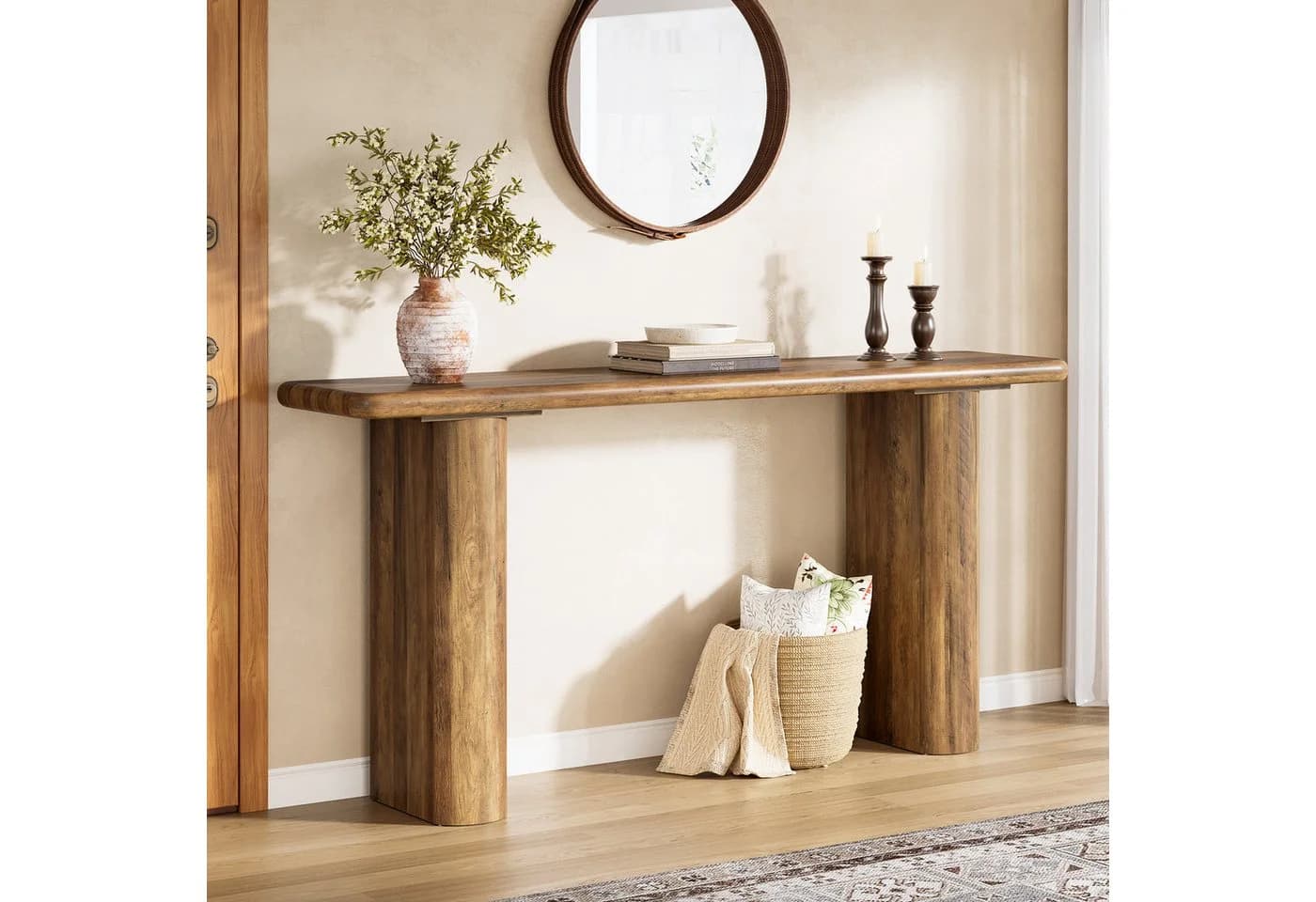 Tribesigns Konsolentisch 160 cm Rechteckiger schmaler Eingangstisch aus Holz - Bild 2
