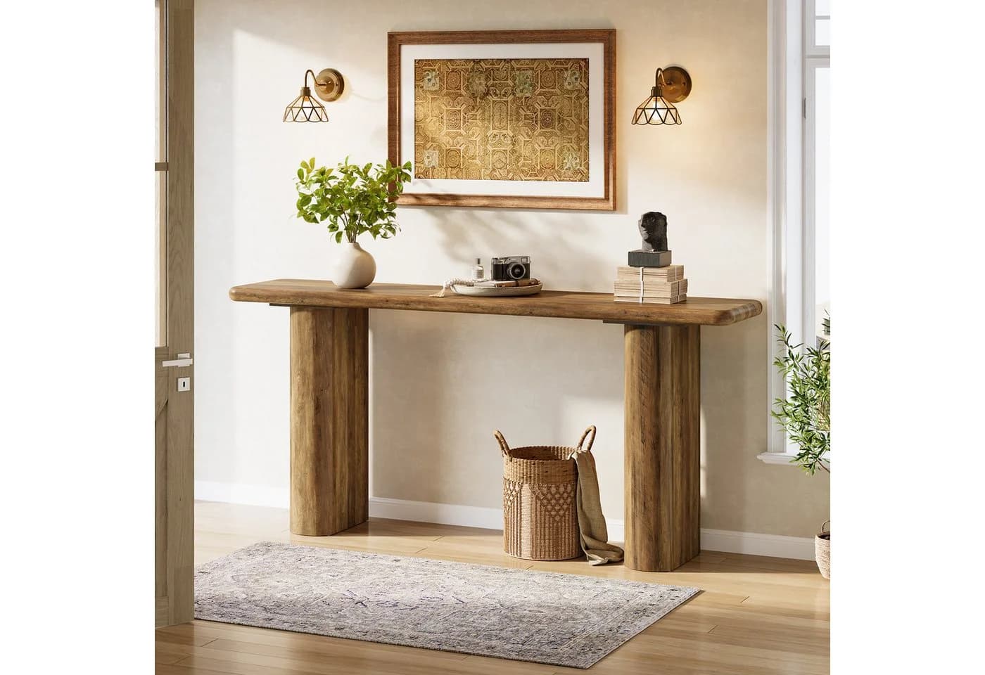 Tribesigns Konsolentisch 160 cm Rechteckiger schmaler Eingangstisch aus Holz - Bild 5