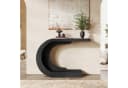 Tribesigns Konsolentisch Holz C-förmiger Flurtisch 110 x 35cm Beistelltisch Bild 1