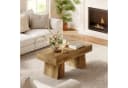 Tribesigns Couchtisch Landhausstil Braun MDF Bild 1