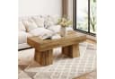 Tribesigns Couchtisch Landhausstil Braun MDF Bild 2