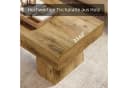 Tribesigns Couchtisch Landhausstil Braun MDF Bild 3