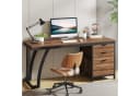 Tribesigns Computertisch mit 3 Schubladen, Home Office Schreibtisch Bild 2