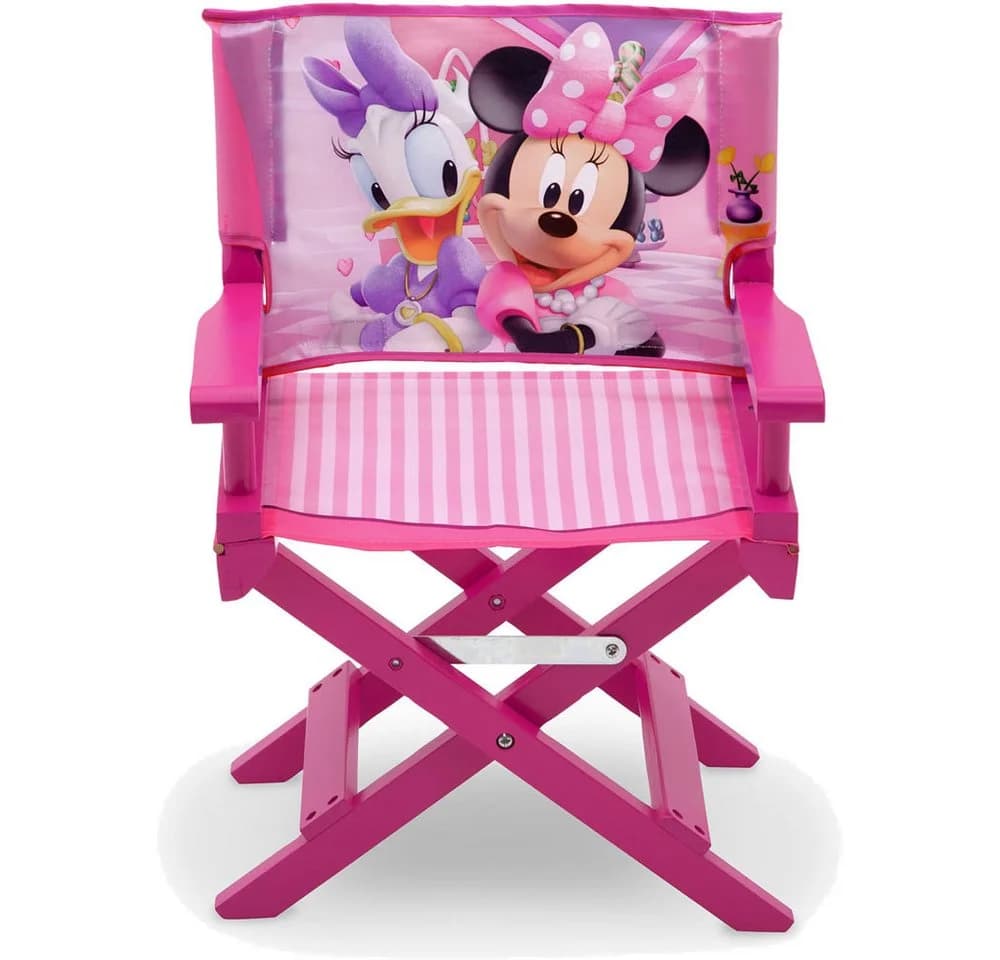 Disney Minnie Mouse Kinderstuhl Regiestuhl Holz Pink