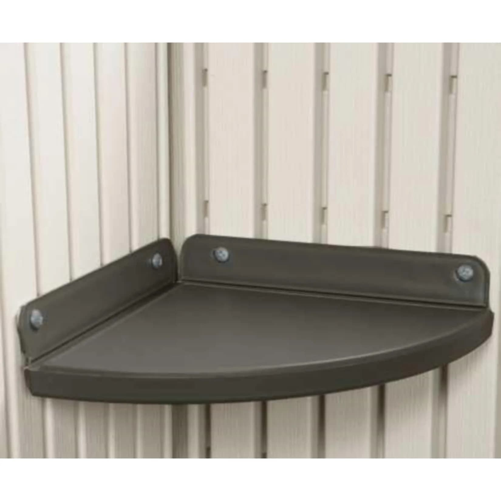 Lifetime Eckregal 2er-Set Grau Kunststoff Wandmontage