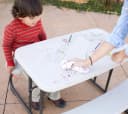 Lifetime Kunststoff Picknicktisch Grau für Kinder Bild 4