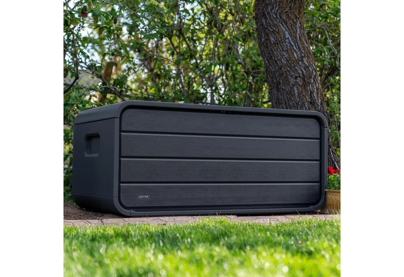 Lifetime Kissen- & Auflagenbox 515 L Anthrazit Kunststoff Gartenbox - Bild 2