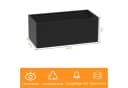 ZMH LED Wandleuchte Schwarz 5W 400lm Metall Außen Innen Bild 5