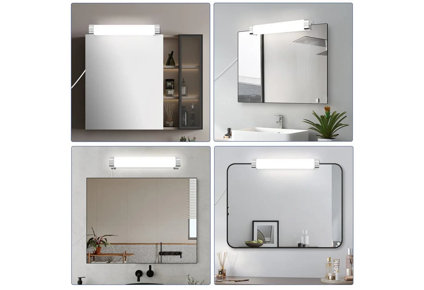 ZMH LED Spiegelleuchte 37CM Chrom - Bild 4