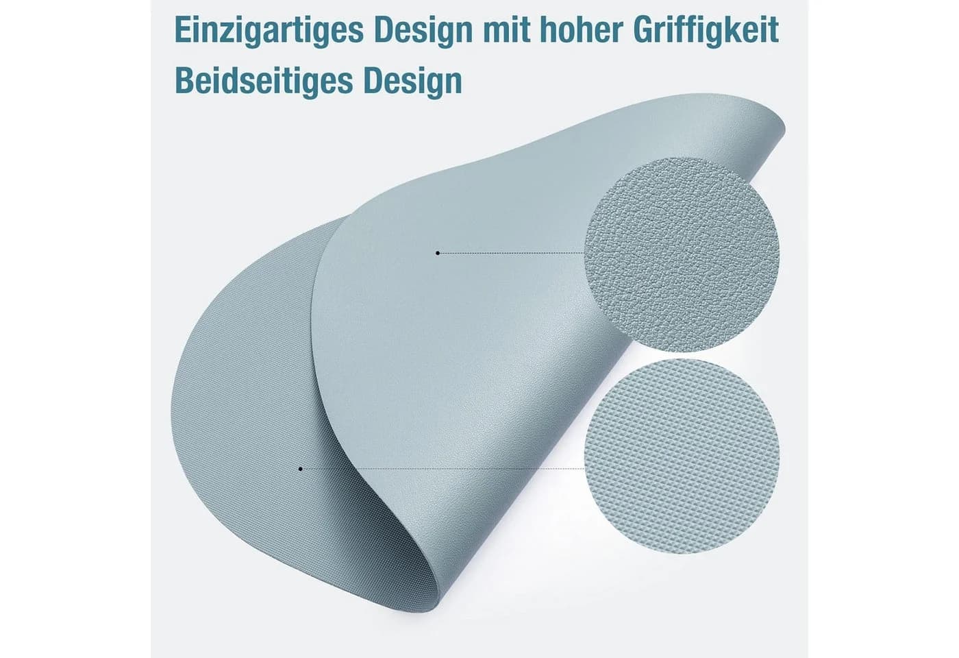 Youyijia Platzset 6er Set Tischset Kunstleder Rutschfest - Bild 5