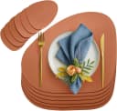 Youyijia Platzset 6er Set Tischset aus Leder-Imitat Bild 2