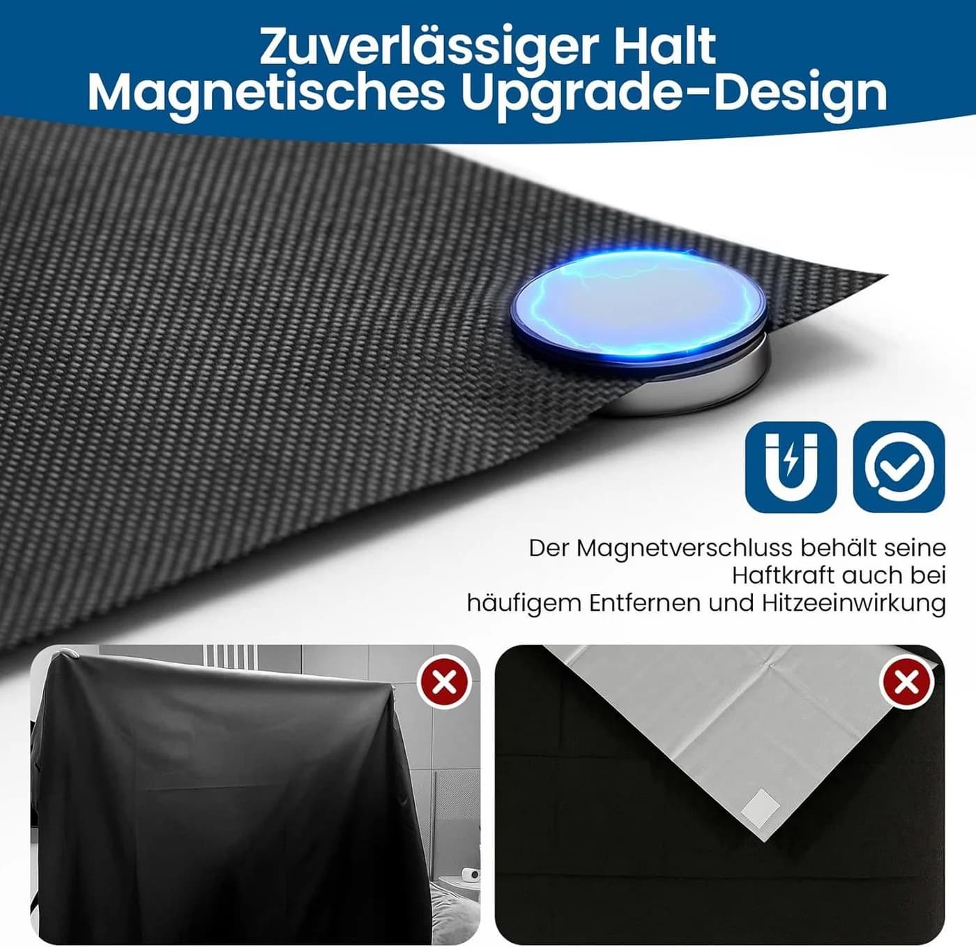 Youyijia Magnetische Verdunkelungsvorhänge 130x145cm - Bild 3