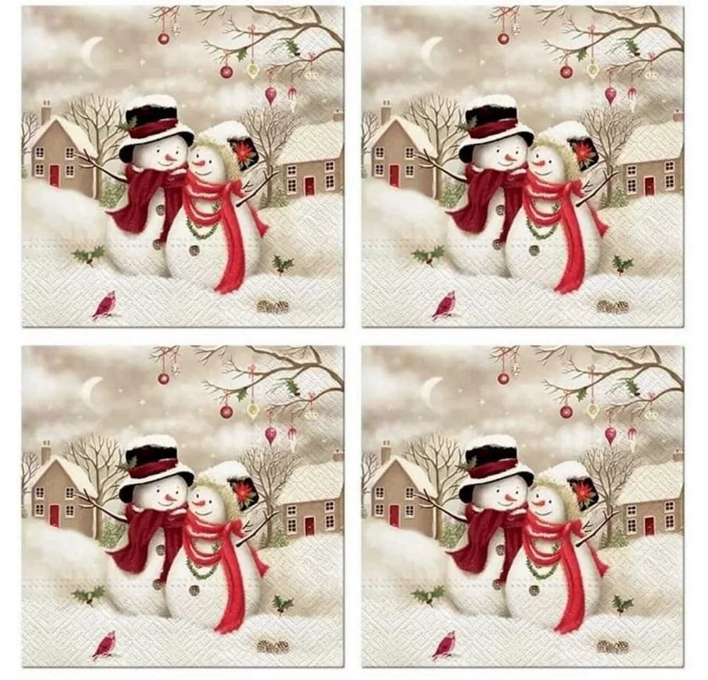 PAW Papierserviette 20 St. Bunt Frühling Sommer Herbst Winter - Bild 2