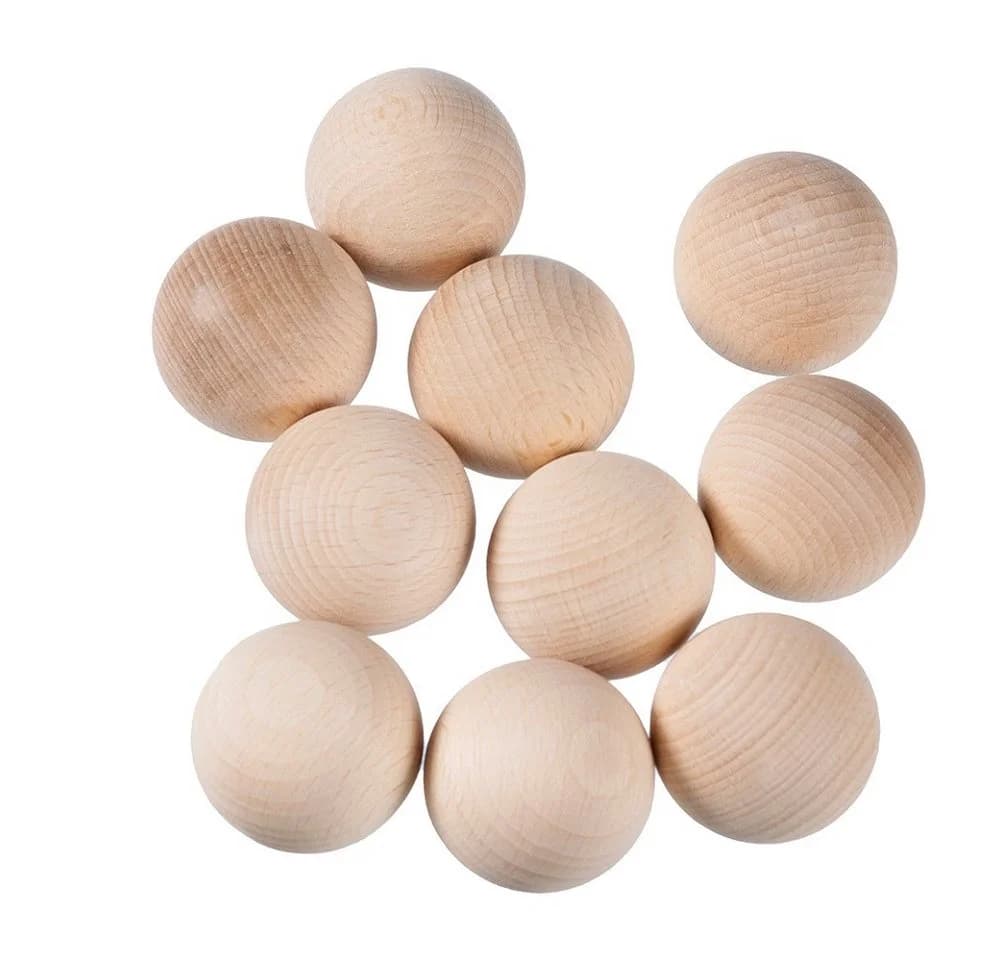 efco creative Rohholzkugeln 5-tlg. Natur Bastelnaturmaterial