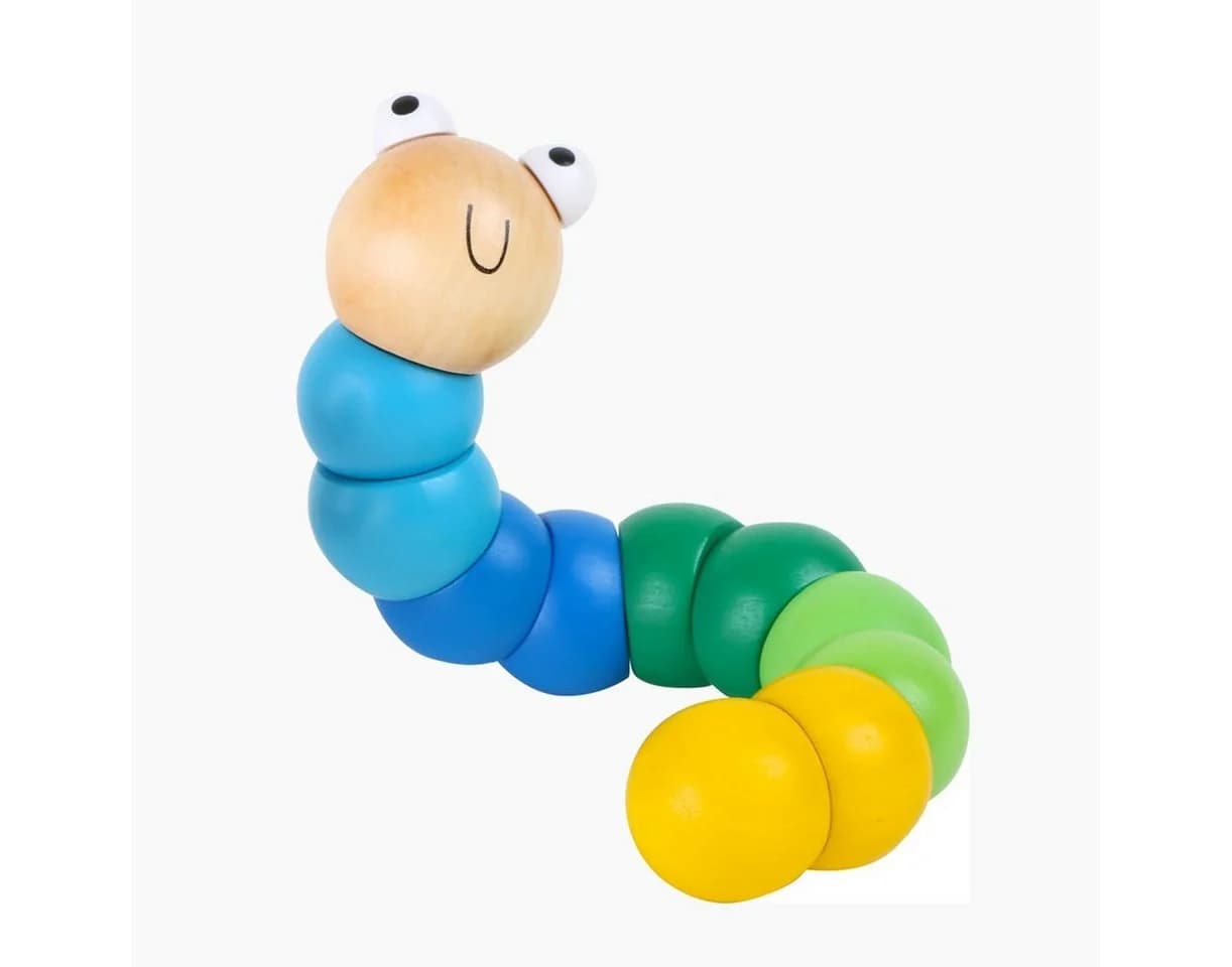 Small Foot Drehwurm Bunt 2er Set Holzspielzeug für Kinder ab 1 Jahr - Bild 3