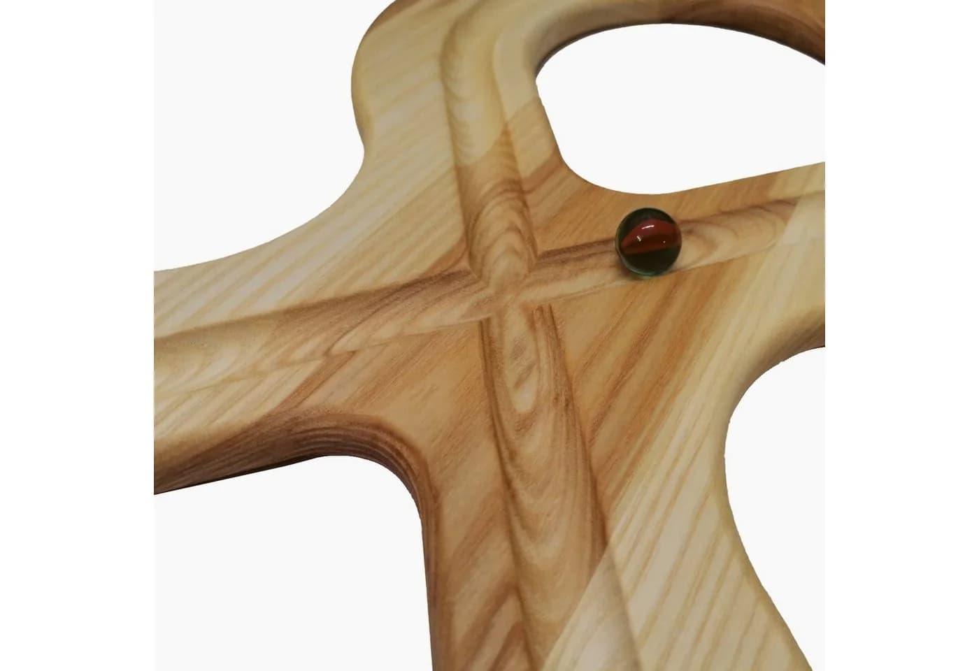 Madera Spielzeuge Motorikschleife Motorik Acht Eschen Massivholz - Bild 3