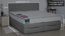 PAARA Boxspringbett Rio mit Bettkasten & verstellbarem Kopfteil Bild 4