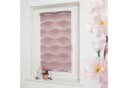 GARESA Doppelrollo Welle Rosa Weiß Klemmfix Bild 1