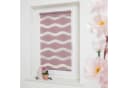 GARESA Doppelrollo Welle Rosa Weiß Klemmfix Bild 4