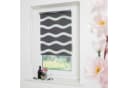 Doppelrollo GARESA Welle 45x150 cm Anthrazit Polyester Bild 2