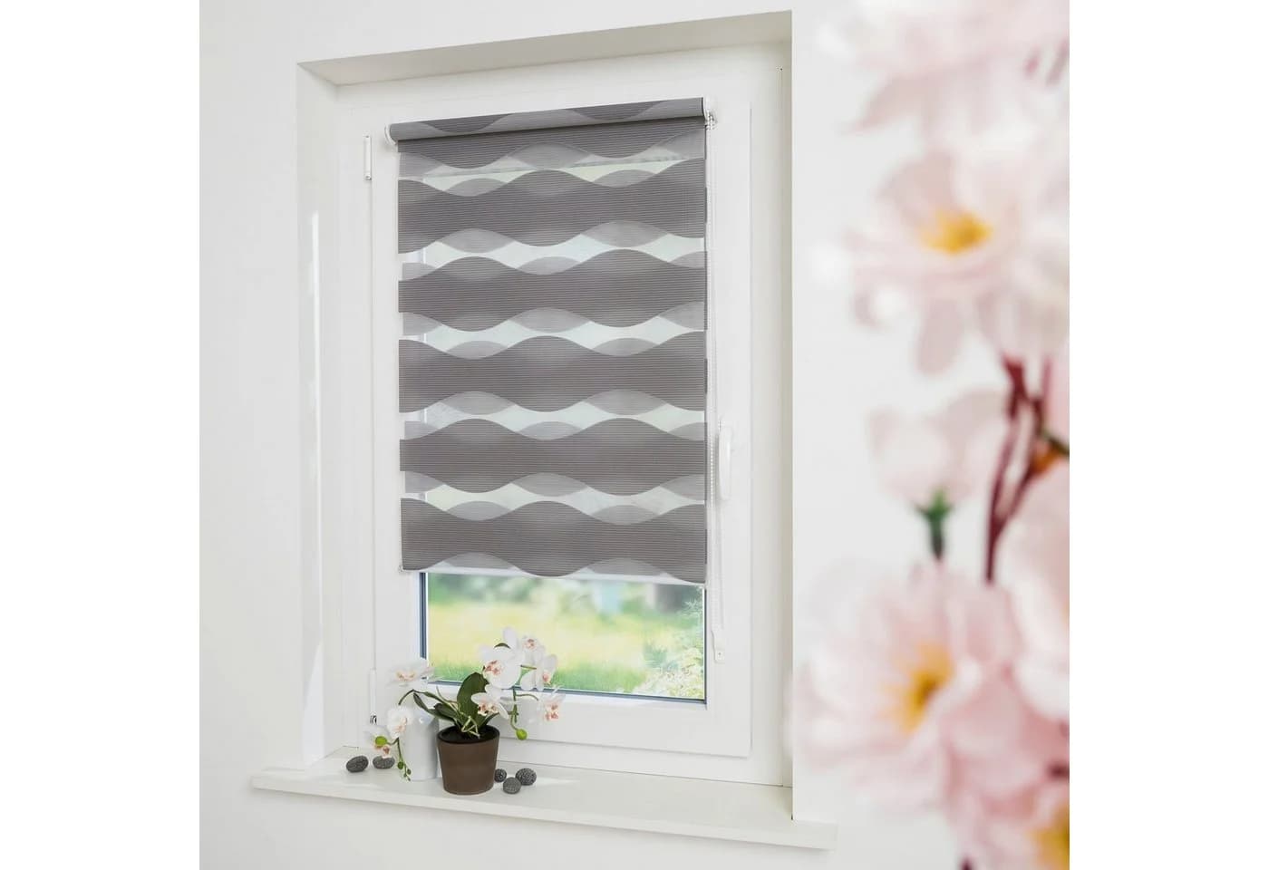 Doppelrollo GARESA Welle 70x150 cm Polyester Rollos - Bild 2