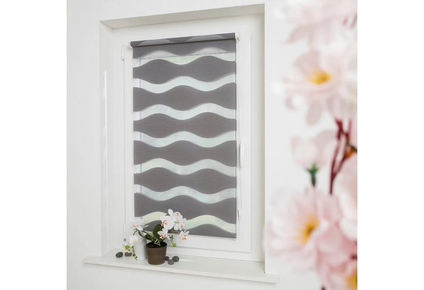 Doppelrollo GARESA Welle 70x150 cm Polyester Rollos - Bild 4