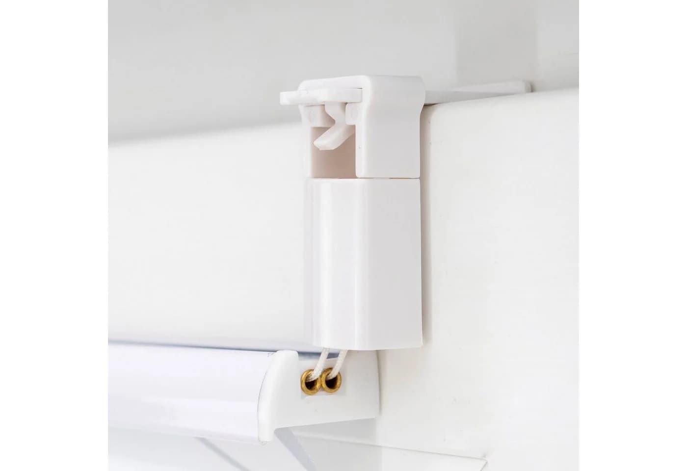 GARESA Plissee Ranke Beige/Weiß Klemmfix Blickdicht