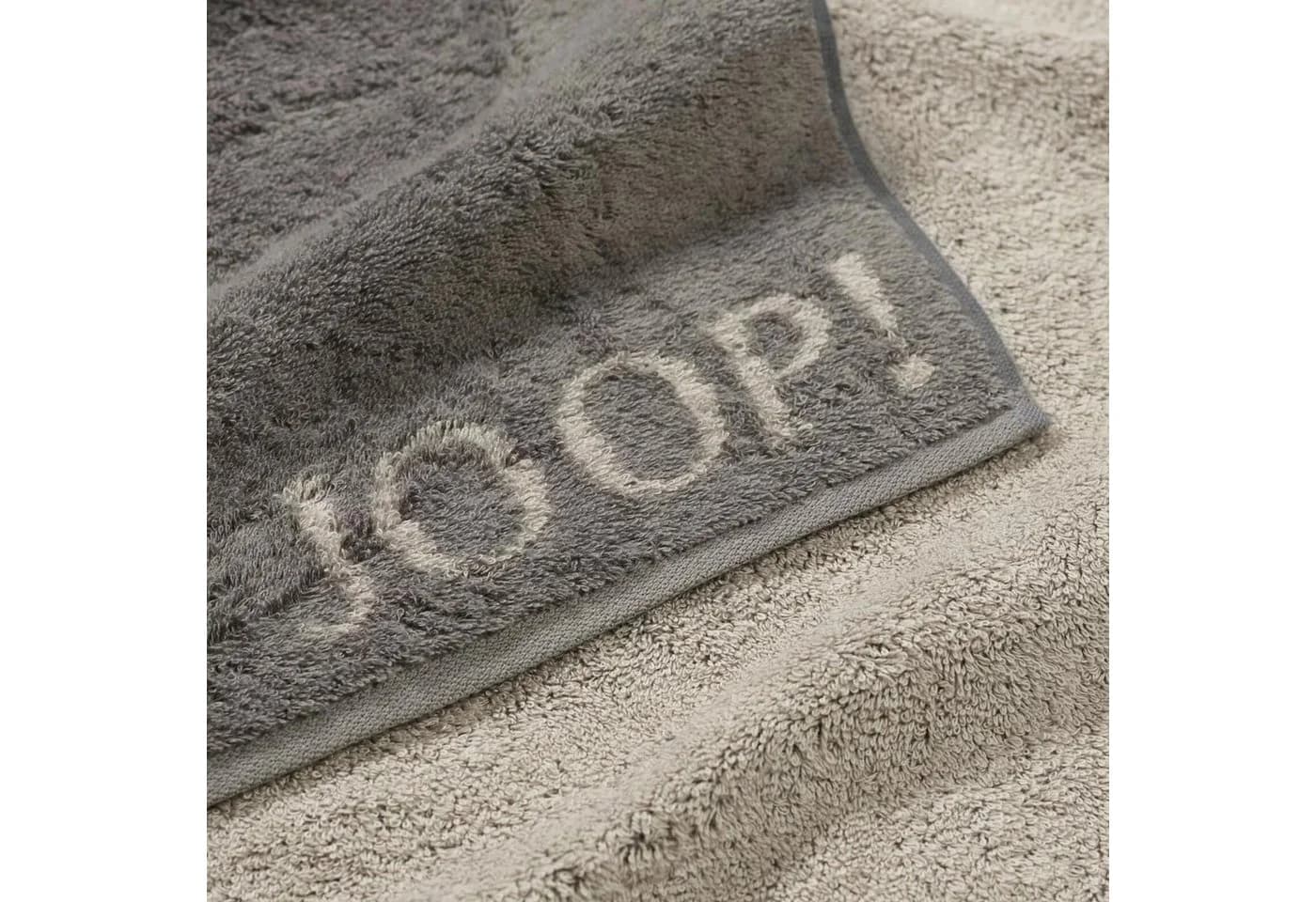 JOOP! Handtuch 2 Stück Classic Graphit Taupe 30x50, Walkfrottier, 100% Baumwolle - Bild 1