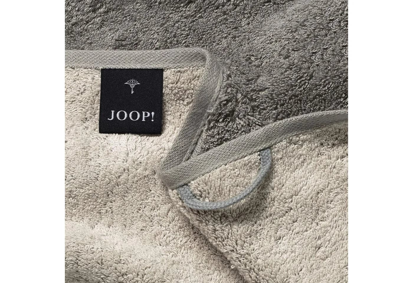 JOOP! Handtuch 2 Stück Classic Graphit Taupe 30x50, Walkfrottier, 100% Baumwolle - Bild 3