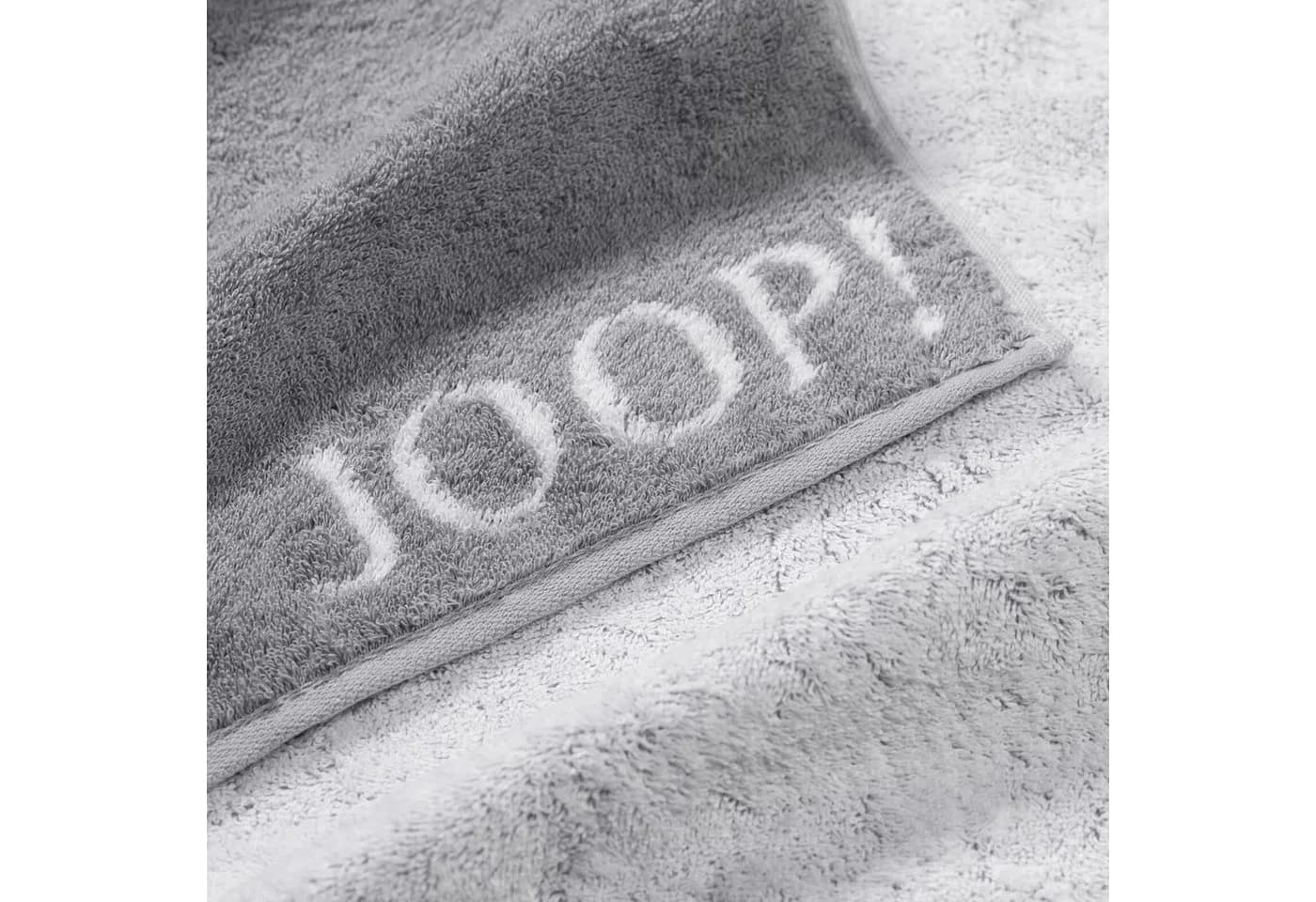JOOP! Handtuch-Set 2 Stück Silber Grau 100% Baumwolle