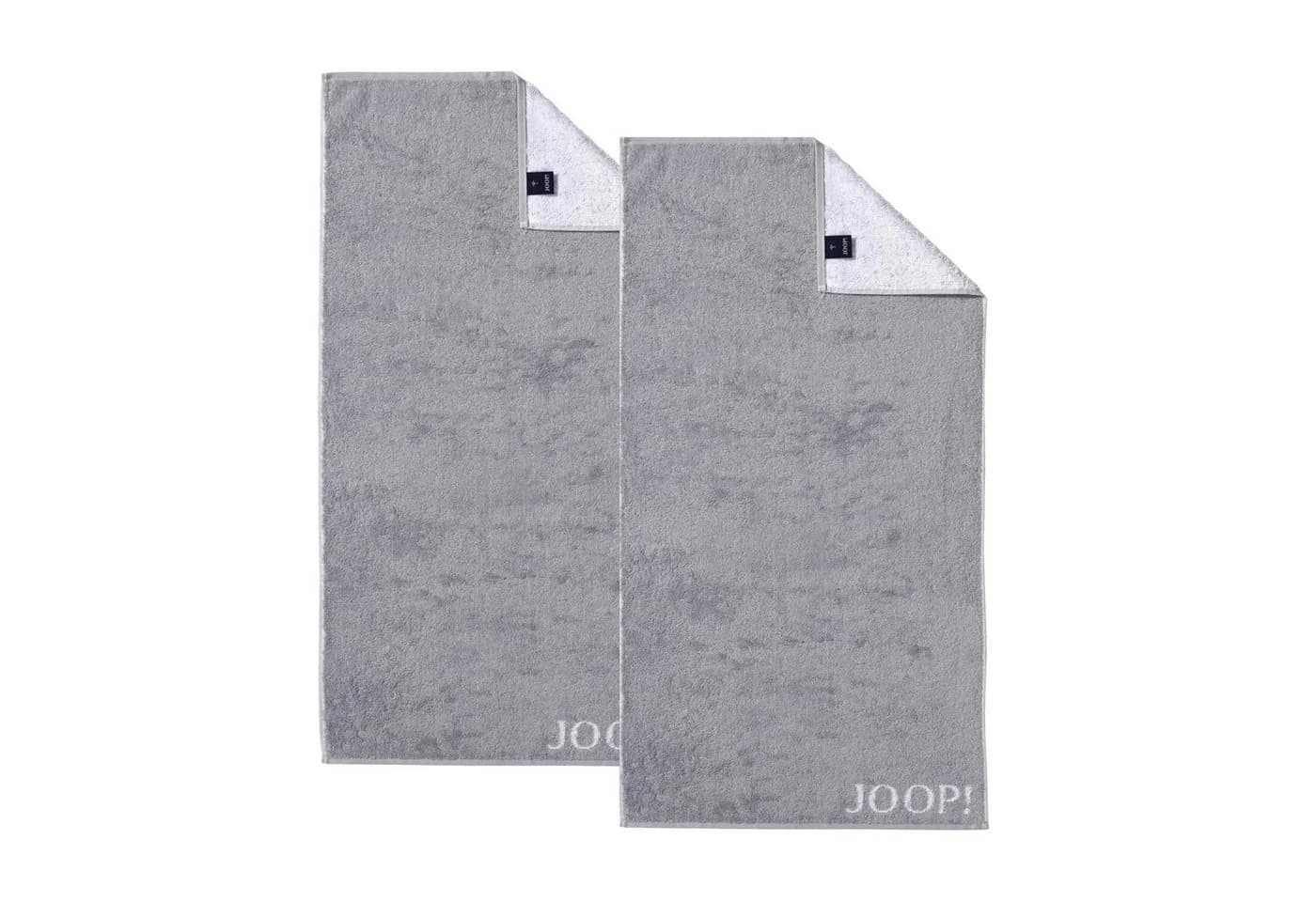 JOOP! Handtuch-Set 2 Stück Silber Grau 100% Baumwolle - Bild 2
