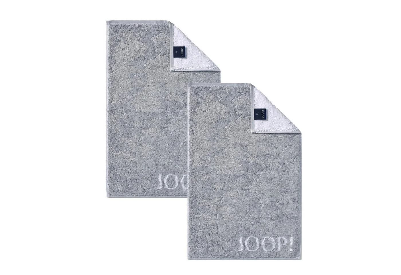 JOOP! Gästetuch Classic Silber Grau 2-tlg. Walkfrottier 100% Baumwolle - Bild 2