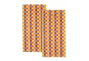 Cawö Life Style Handtücher 2 Stück 50x100 cm Karo Bunt Baumwolle Bild 2