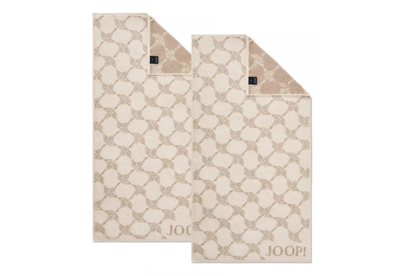 JOOP! Handtuch Cornflower 2 Stück Creme 50x100, Walkfrottier, Baumwolle - Bild 2