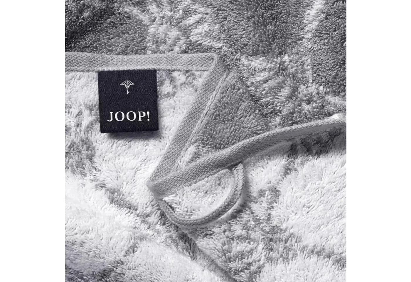 JOOP! Handtuch 2 Stück Cornflower Silber 50x100, Walkfrottier - Bild 3