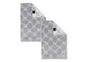 JOOP! Handtuch 2 Stück Cornflower Silber 30x50 Walkfrottier Baumwolle Bild 2