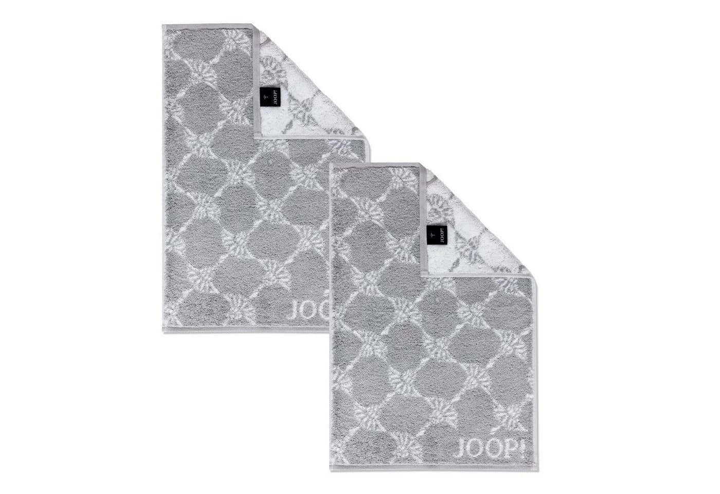 JOOP! Handtuch 2 Stück Cornflower Silber 30x50 Walkfrottier Baumwolle - Bild 2