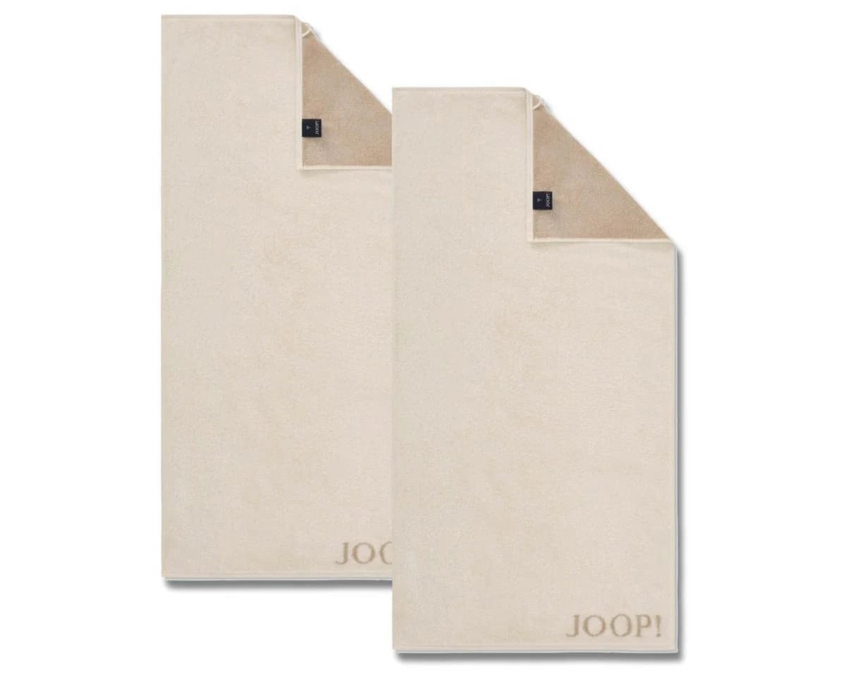 JOOP! Handtuch 2 Stück Classic Creme Beige 1600-36 50x100, Walkfrottier, 100% Baumwolle - Bild 2